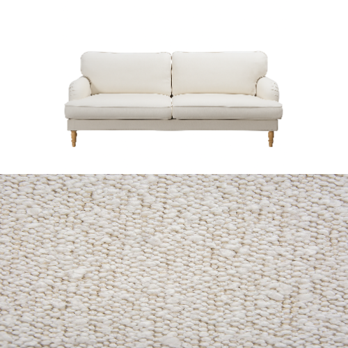 Klädsel till soffa Ikea Stocksund Tyg Ascot bouclé