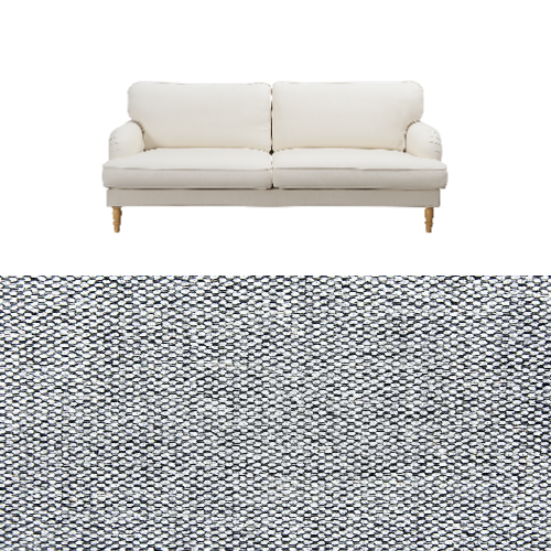 Klädsel till soffa Ikea Stocksund Tyg Bergamo