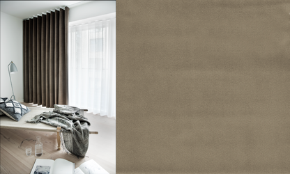 Sammetsgardin Velta Veckband