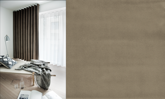 Sammetsgardin Velta Veckband