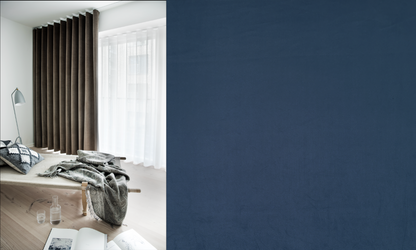 Sammetsgardin Mörkläggande Velta (Fodrad) Veckband