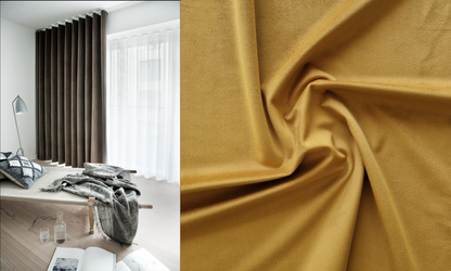 Sammetsgardin Mörkläggande Velta (Fodrad) Veckband