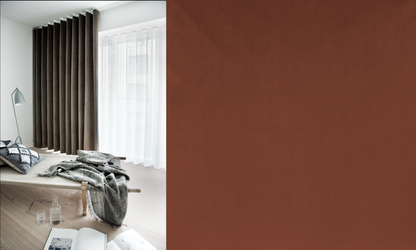 Sammetsgardin Mörkläggande Velta (Fodrad) Veckband