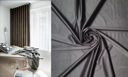 Sammetsgardin Mörkläggande Velta (Fodrad) Veckband