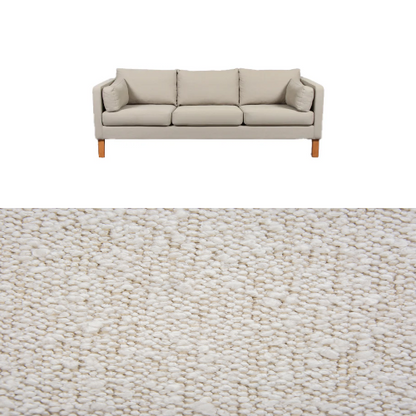 Klädsel till soffa Samsö 3-sits Tyg Ascot bouclé