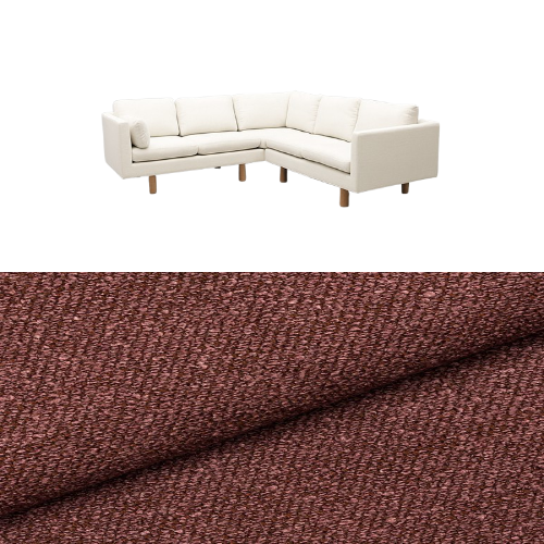 Klädsel till soffa Samsö hörnsoffa 5 sits Tyg Angola bouclé