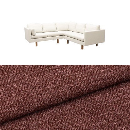 Klädsel till soffa Samsö hörnsoffa 5 sits Tyg Angola bouclé