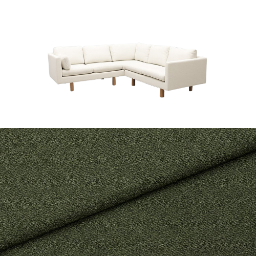 Klädsel till soffa Samsö hörnsoffa 5 sits Tyg Angola bouclé