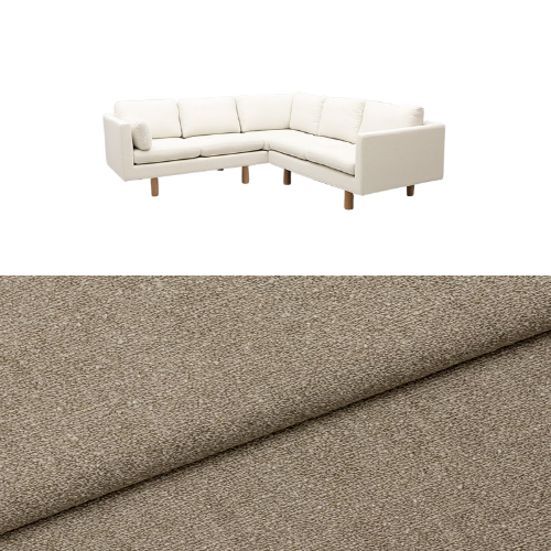 Klädsel till soffa Samsö hörnsoffa 5 sits Tyg Angola bouclé