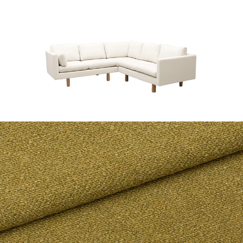 Klädsel till soffa Samsö hörnsoffa 5 sits Tyg Angola bouclé