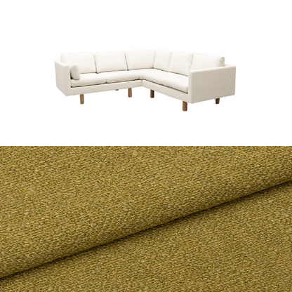 Klädsel till soffa Samsö hörnsoffa 5 sits Tyg Angola bouclé