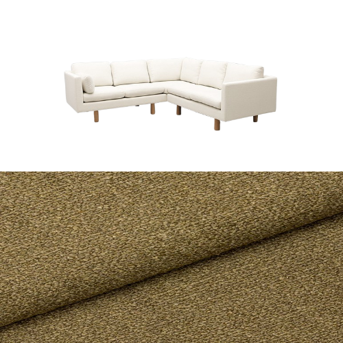 Klädsel till soffa Samsö hörnsoffa 5 sits Tyg Angola bouclé