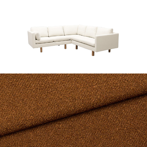 Klädsel till soffa Samsö hörnsoffa 5 sits Tyg Angola bouclé