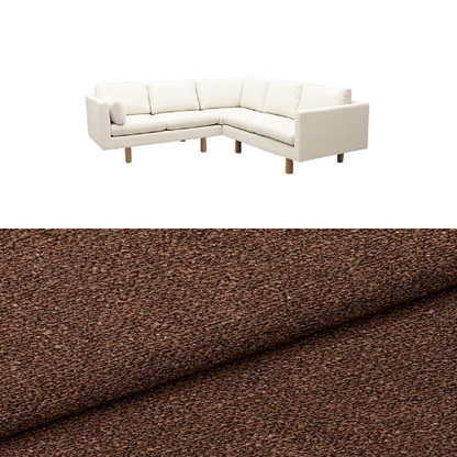 Klädsel till soffa Samsö hörnsoffa 5 sits Tyg Angola bouclé