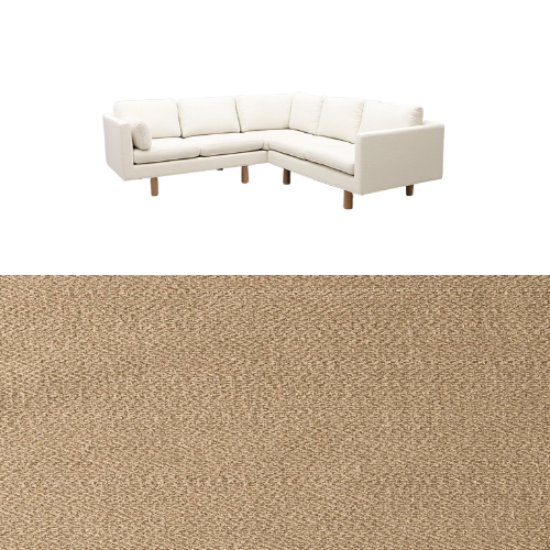 Klädsel till soffa Samsö hörnsoffa 5 sits Tyg Apollo