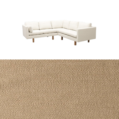 Klädsel till soffa Samsö hörnsoffa 5 sits Tyg Apollo