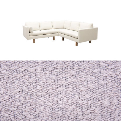 Klädsel till soffa Samsö hörnsoffa 5 sits Tyg Ascot bouclé