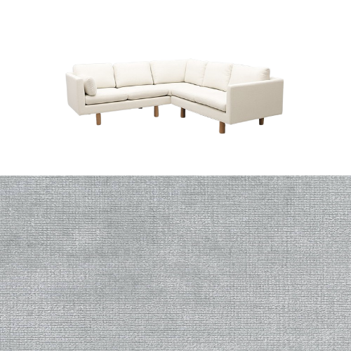 Klädsel till soffa Samsö hörnsoffa 5 sits Tyg Belfast