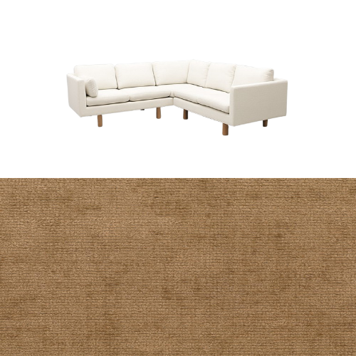 Klädsel till soffa Samsö hörnsoffa 5 sits Tyg Belfast