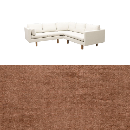 Klädsel till soffa Samsö hörnsoffa 5 sits Tyg Belfast