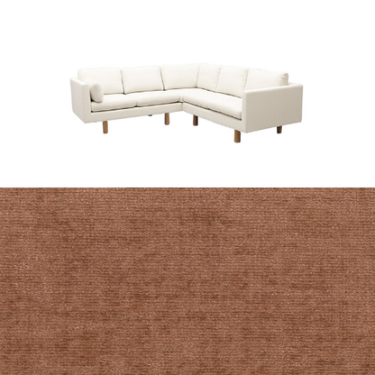 Klädsel till soffa Samsö hörnsoffa 5 sits Tyg Belfast