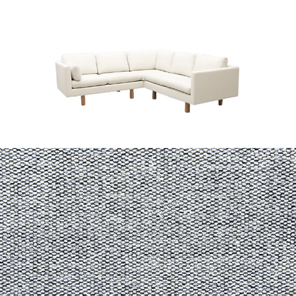 Klädsel till soffa Samsö hörnsoffa 5 sits Tyg Bergamo