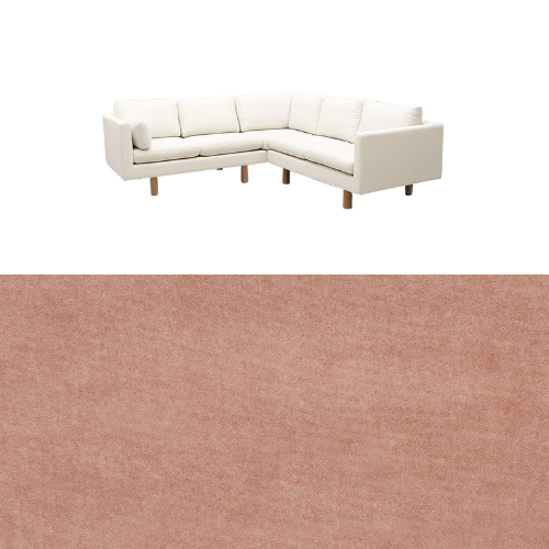 Klädsel till soffa Samsö hörnsoffa 5 sits Tyg Claude