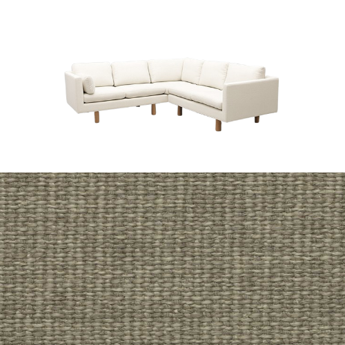 Klädsel till soffa Samsö hörnsoffa 5 sits Tyg Creta
