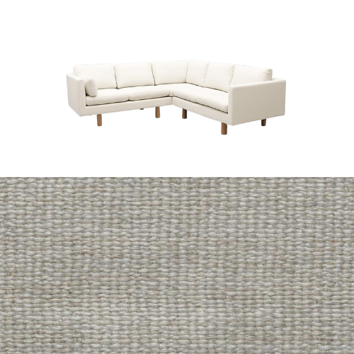 Klädsel till soffa Samsö hörnsoffa 5 sits Tyg Creta