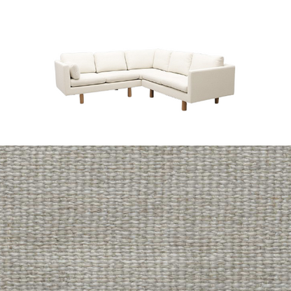 Klädsel till soffa Samsö hörnsoffa 5 sits Tyg Creta