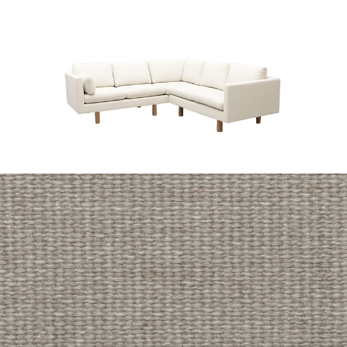 Klädsel till soffa Samsö hörnsoffa 5 sits Tyg Creta