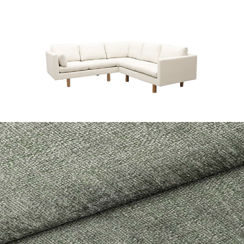 Klädsel till soffa Samsö hörnsoffa 5 sits Tyg Lemma Chenille