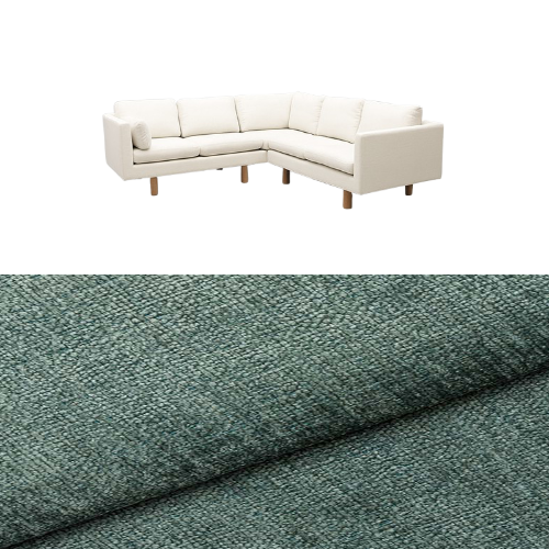 Klädsel till soffa Samsö hörnsoffa 5 sits Tyg Lemma Chenille