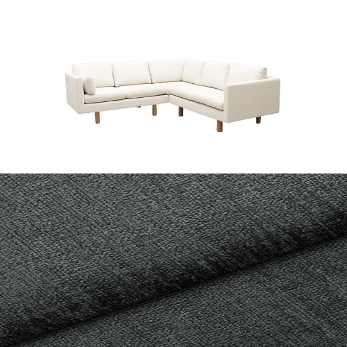 Klädsel till soffa Samsö hörnsoffa 5 sits Tyg Lemma Chenille