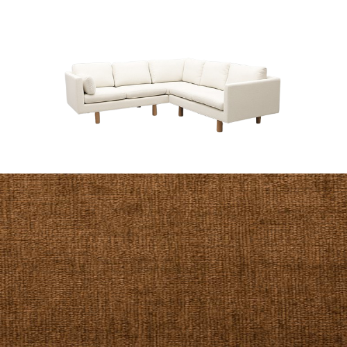 Klädsel till soffa Samsö hörnsoffa 5 sits Tyg Lemma Chenille