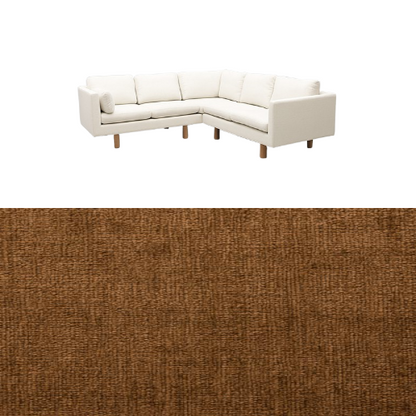 Klädsel till soffa Samsö hörnsoffa 5 sits Tyg Lemma Chenille