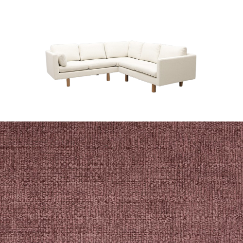 Klädsel till soffa Samsö hörnsoffa 5 sits Tyg Lemma Chenille