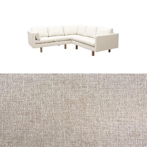 Klädsel till soffa Samsö hörnsoffa 5 sits Tyg Linea