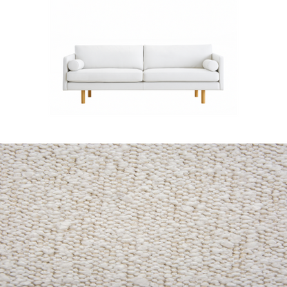 Klädsel till soffa Saxo Living Classic Tyg Ascot bouclé