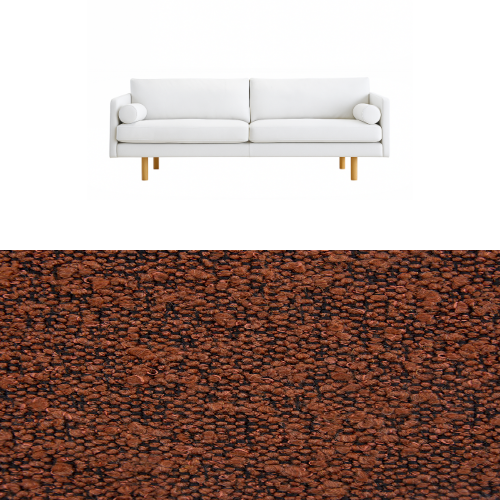 Klädsel till soffa Saxo Living Classic Tyg Ascot bouclé