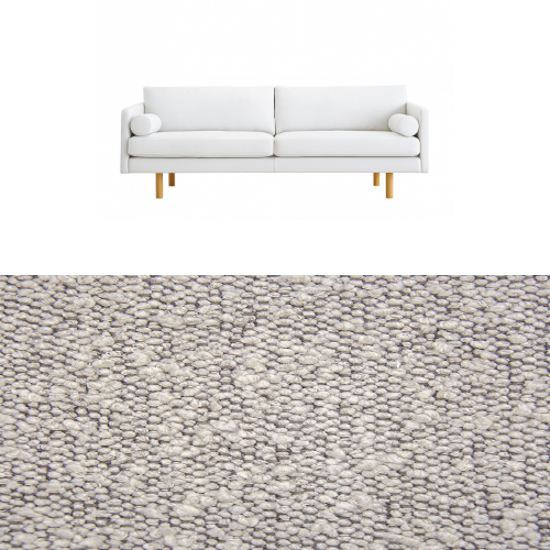 Klädsel till soffa Saxo Living Classic Tyg Ascot bouclé