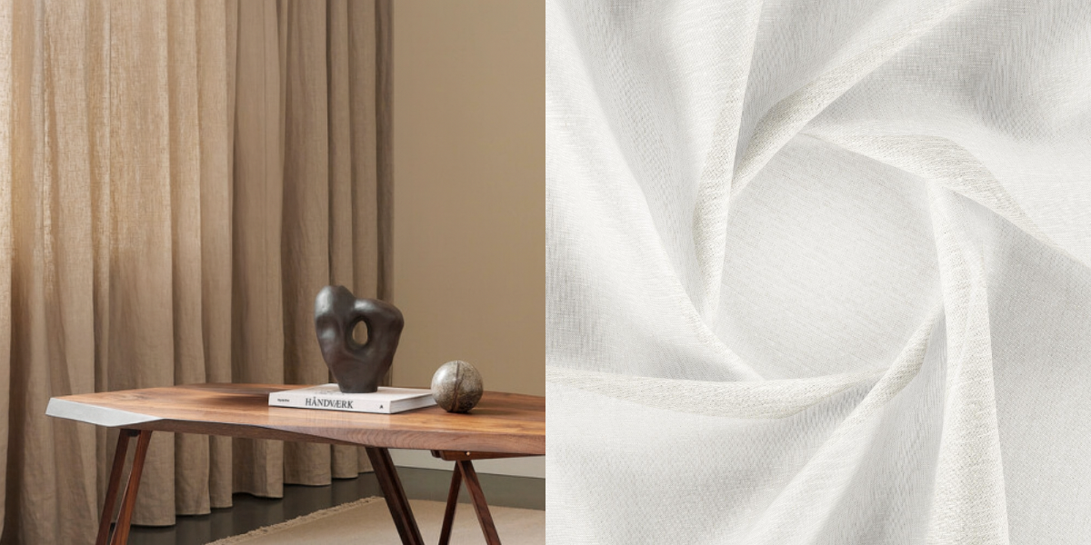 Tunn 100% Linnegardin Manilla (Transparent) Wave