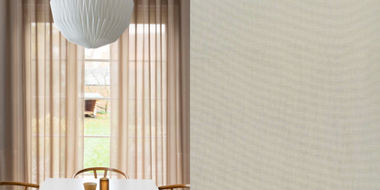 Tunn Hotellgardin Graceful (Transparent) Veckband