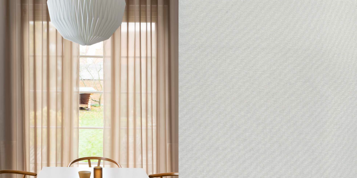 Tunn Hotellgardin Graceful (Transparent) Veckband