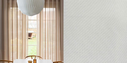 Tunn Hotellgardin Graceful (Transparent) Veckband