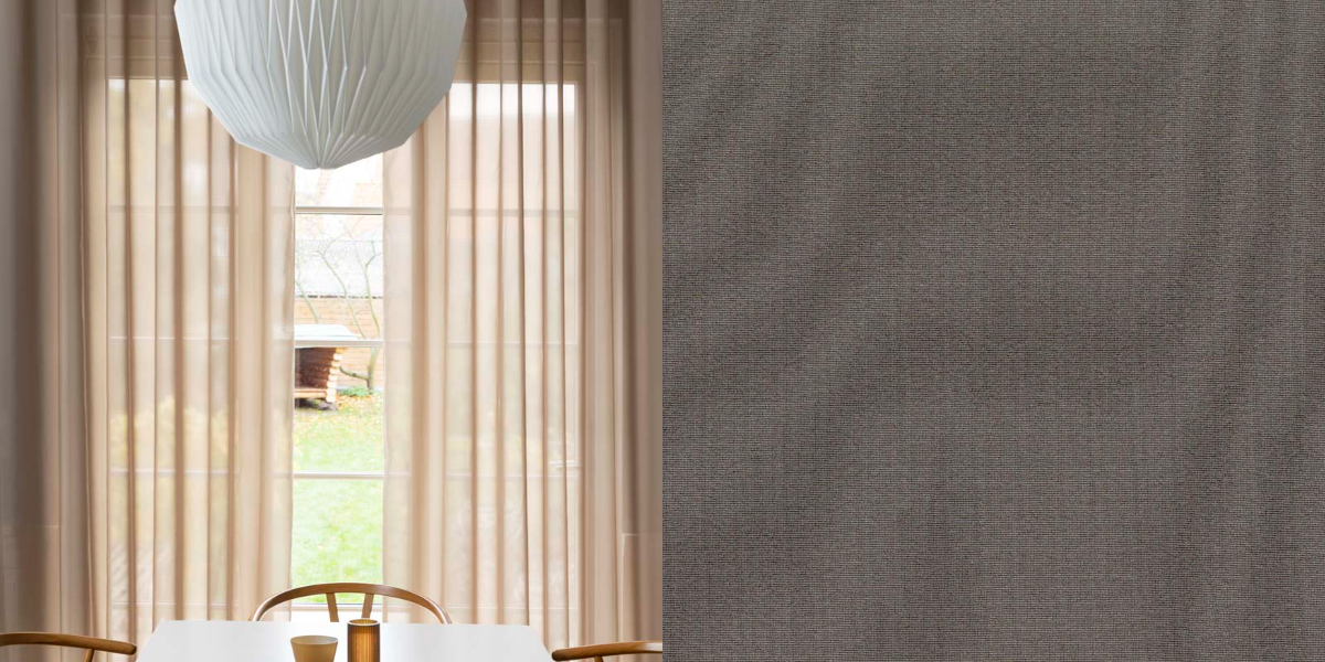 Tunn Hotellgardin Graceful (Transparent) Veckband