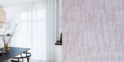 Tunn Linnestrukturgardin Smoke (Transparent) Wave