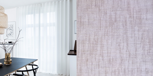 Tunn Linnestrukturgardin Smoke (Transparent) Veckband