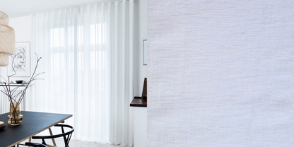 Tunn Linnestrukturgardin Smoke (Transparent) Wave