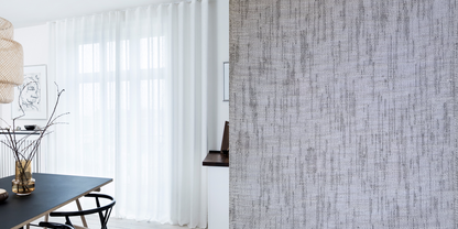 Tunn Linnestrukturgardin Smoke (Transparent) Veckband